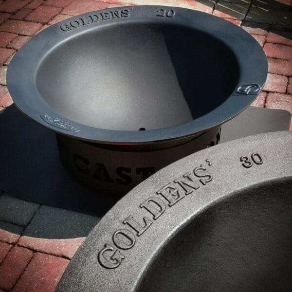 Goldens' Cast Iron 30 Gal. Fire Pit w/Stand - Image 4