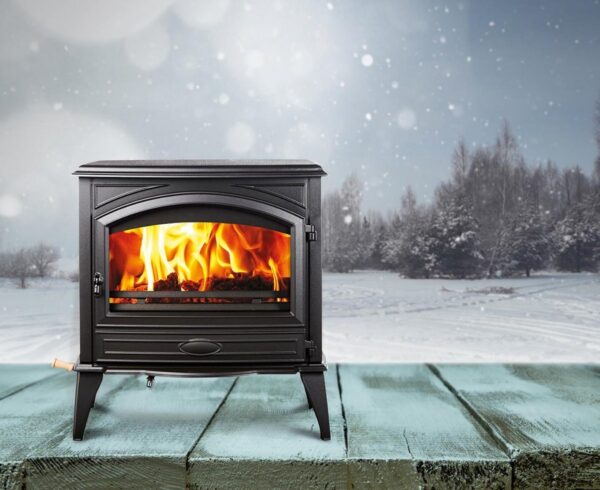 Amantii lynwood-w-76-cast-iron-free-stand-wood-fireplace