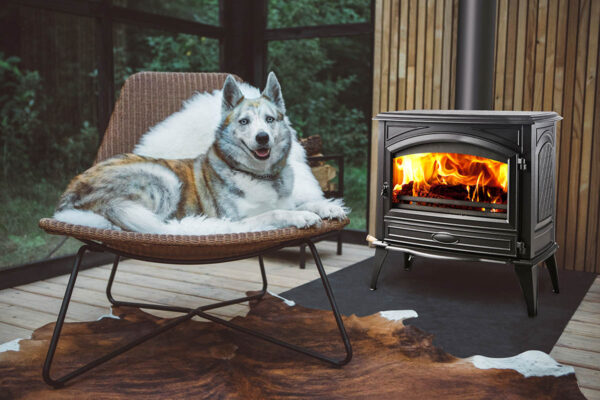 Amantii lynwood-w-76-cast-iron-free-stand-wood-fireplace