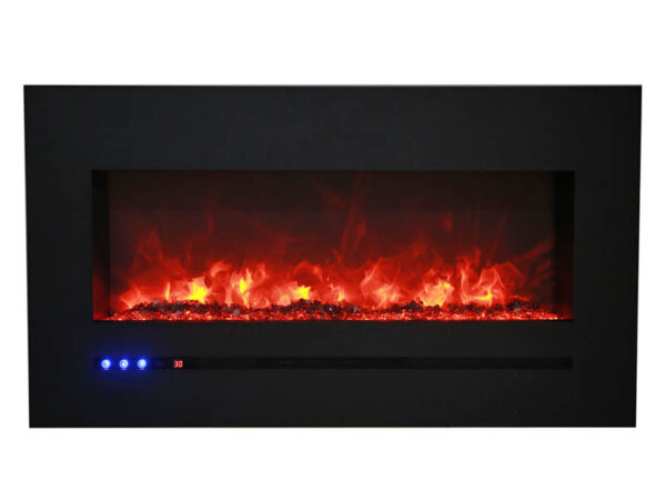 Amantii WM-FML-88-9623-STL Linear electric fireplace