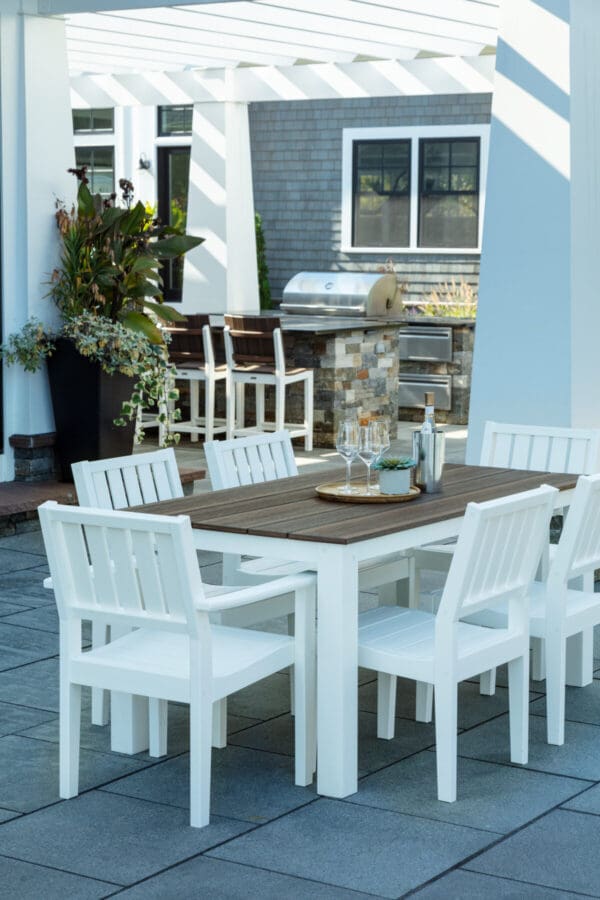 Seaside Casual - Greenwich Dining Side Chair Slatted Back Style - Image 4